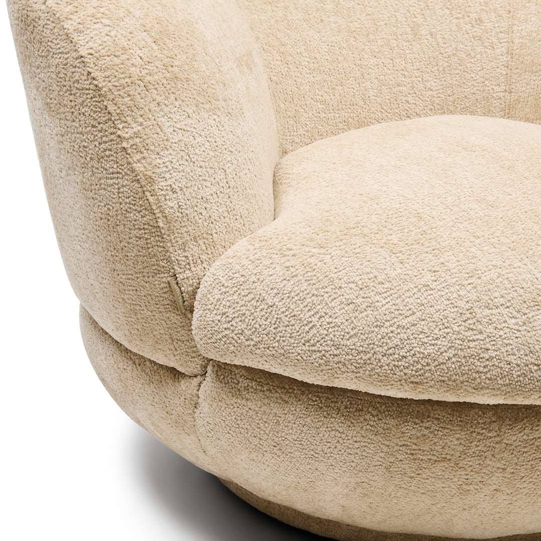 Rivièra Maison Credo Swivel Club Chair Mélange Weave Cream