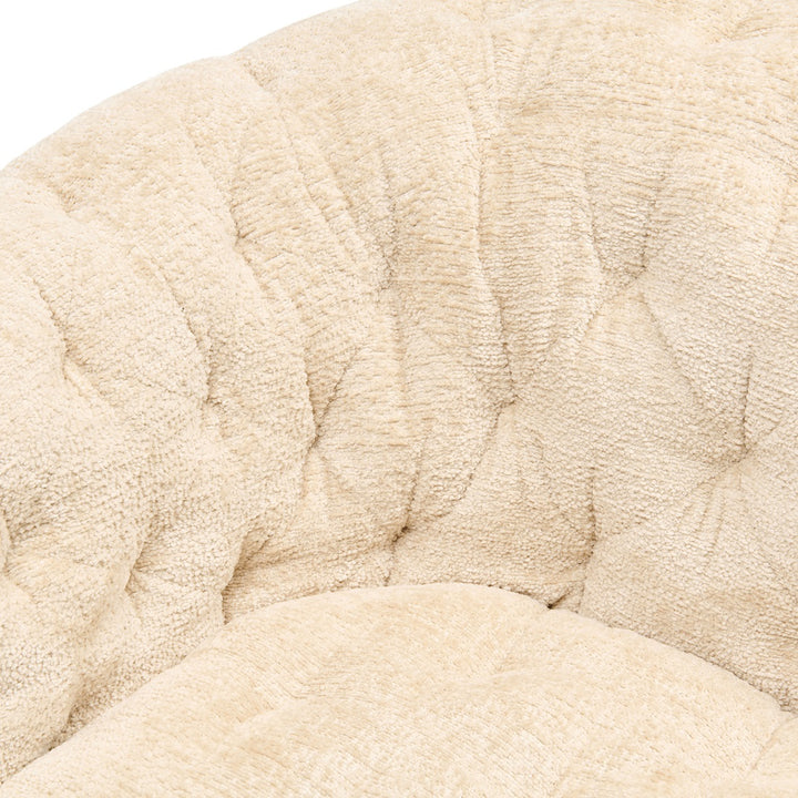 Rivièra Maison Palma Swivel Armchair Mélange Weave Cream