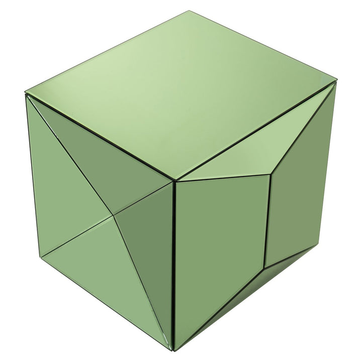 Beistelltisch Shifra Spiegel grün (Grün)