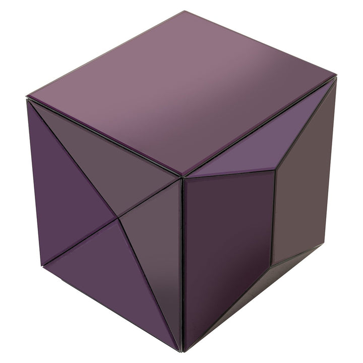 Side table Shifra mirror purple