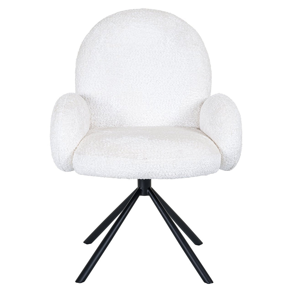 Swivel chair Jolie white sheep (Sheep 02 white)