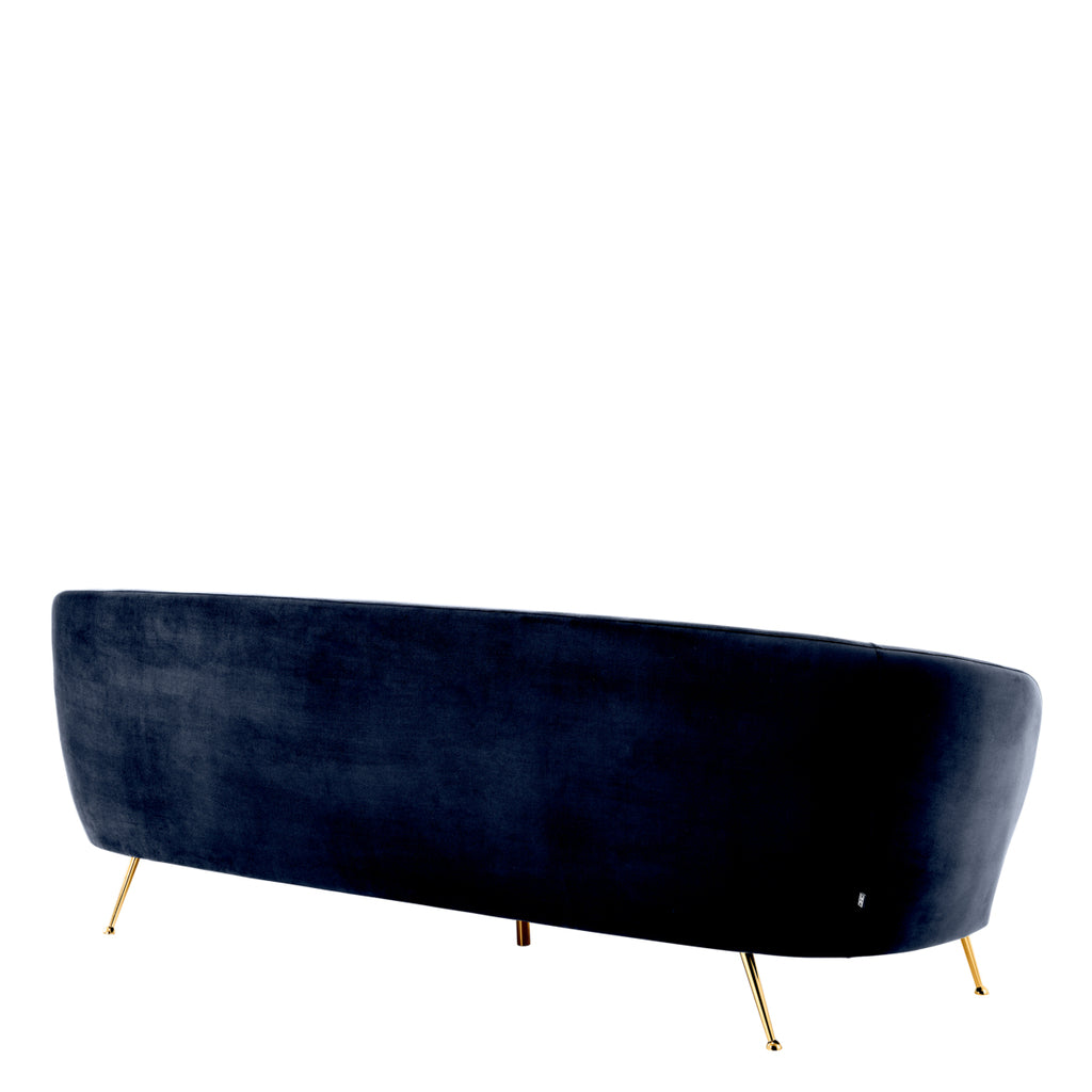 Eichholtz Sofa Orion - Sovona Mitternachtsblauer Samt
