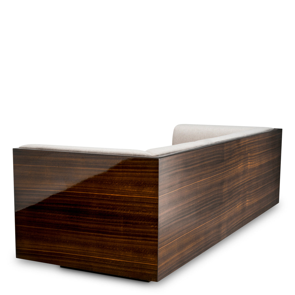 Eichholtz Sofa Sebastian - High Gloss Eucalyptus Veneer