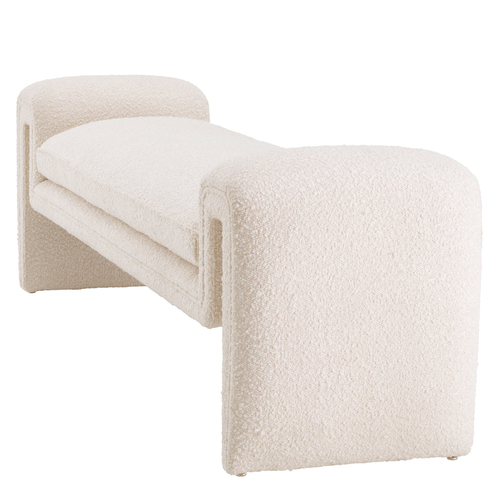 Eichholtz Bench Tondo L - Bouclé Cream