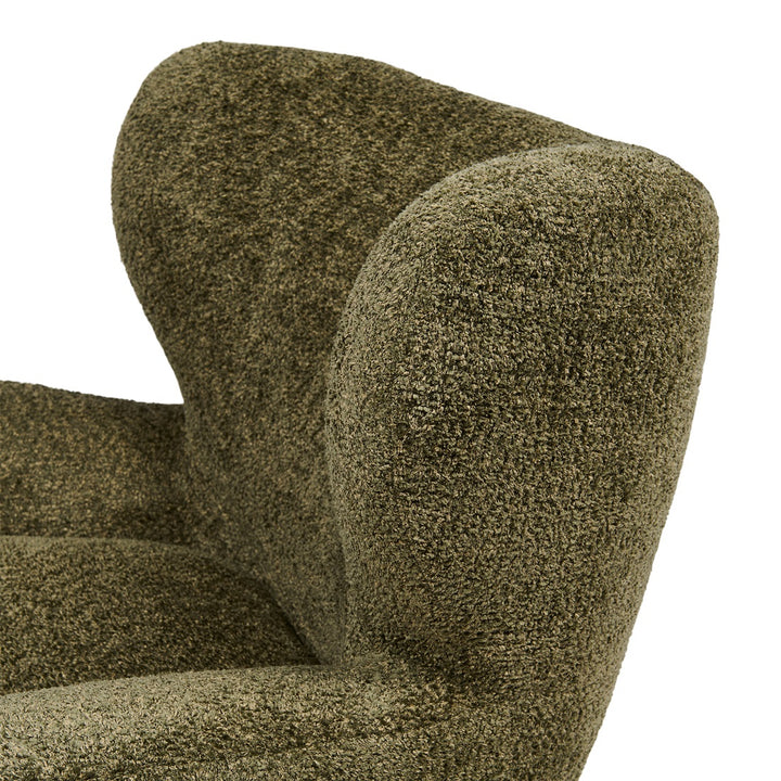 Rivièra Maison Courchevel Wing Chair Vintage Velvet Forest Green