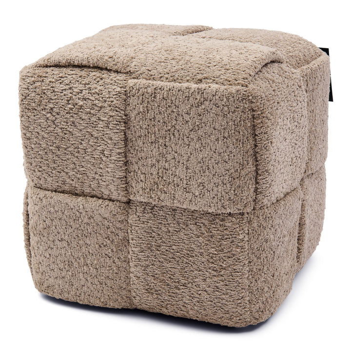 Qbic Stool 40x45; Manhattan Weave Soft Walnut