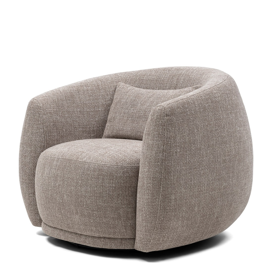 Leonardo Swivel Armchair Bright Taupe