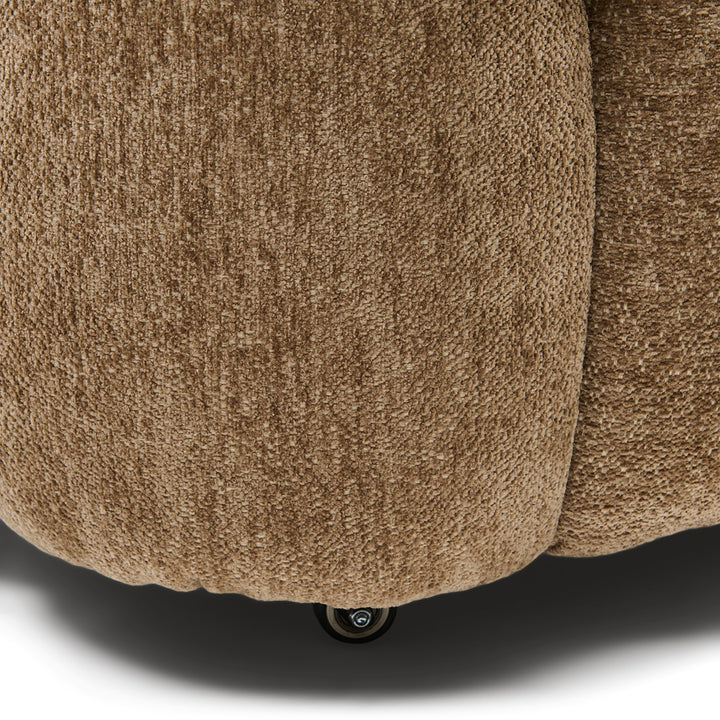 Rivièra Maison Davos Dining Chair w/wheels, Soft Weave Warm Taupe