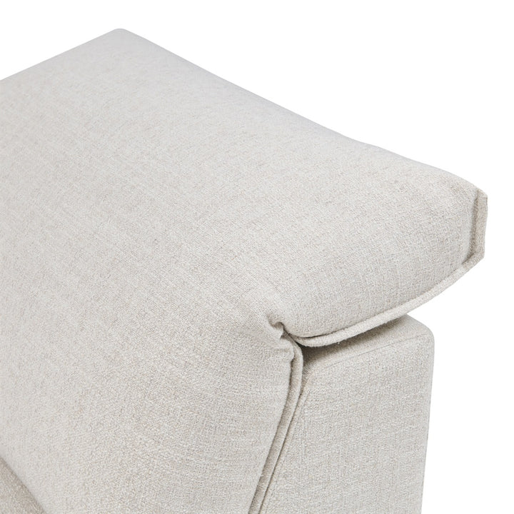 Isola Corner Arm Left rich tweed antique white