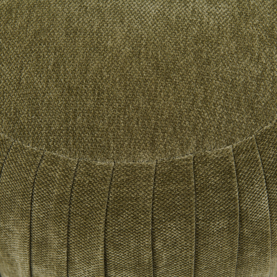 Paris Footstool, Vintage Jaquard Oregon Green