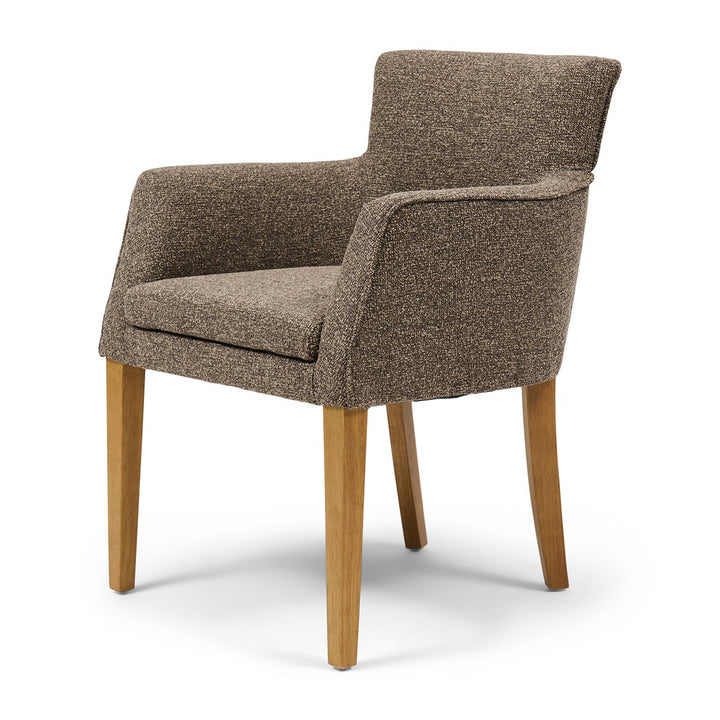 Waverly Dining Armchair; Mountain Weave Lush Brown
