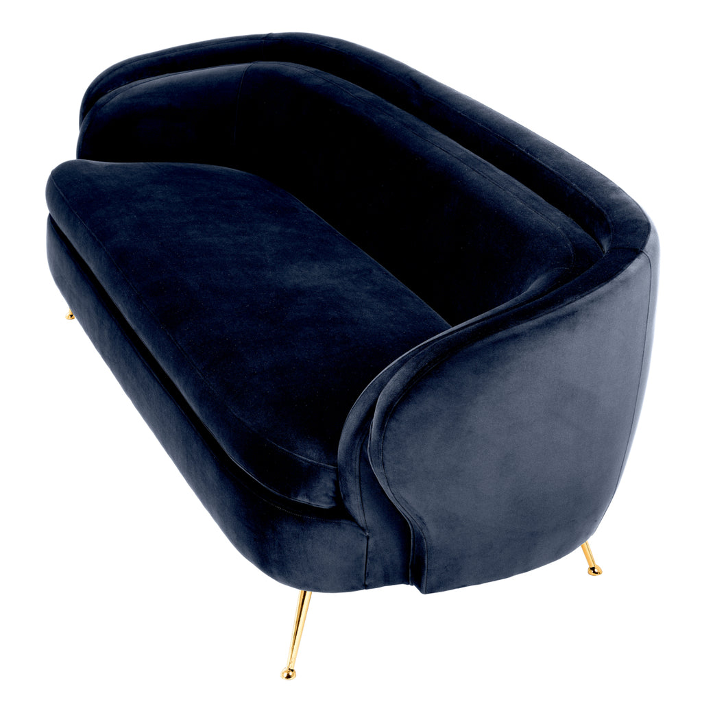 Eichholtz Sofa Orion - Sovona Mitternachtsblauer Samt