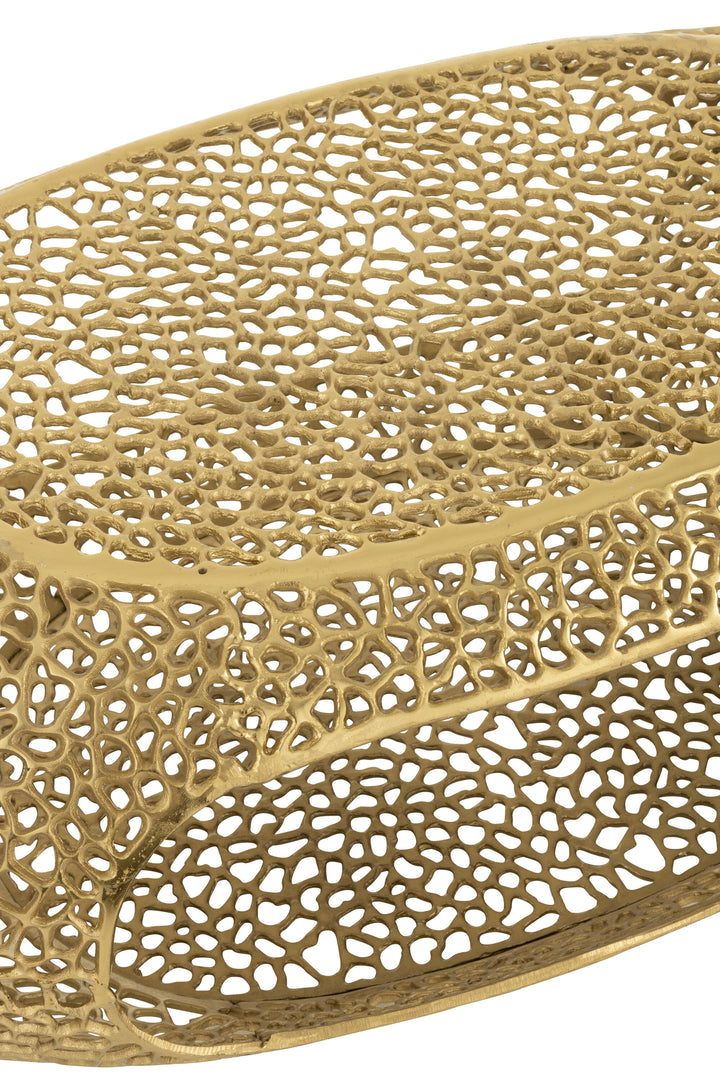 J-Line Salontafel Ovaal Aluminium Groot