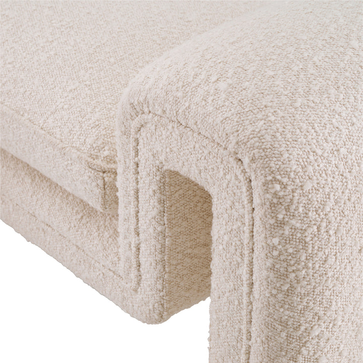 Eichholtz Bench Tondo L - Bouclé Cream
