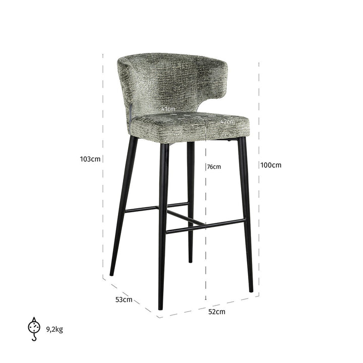 Bar chair Taylor thyme fusion (Fusion thyme 206)