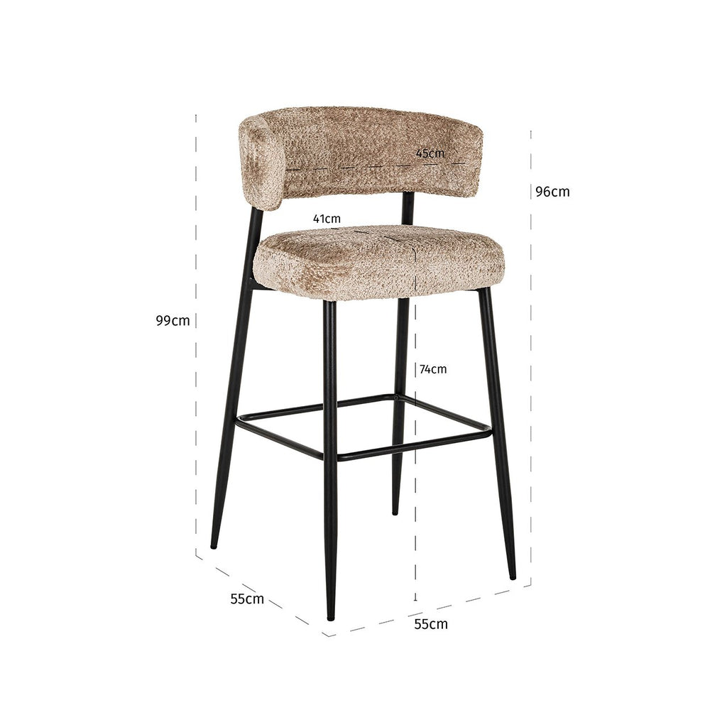 Counter stool Rochelle sheep natural (set of 2) (Sheep 01 natural)