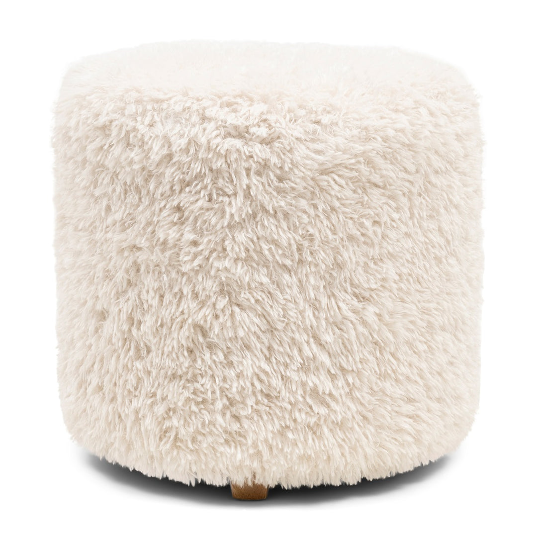 Bowery Footstool White Lion