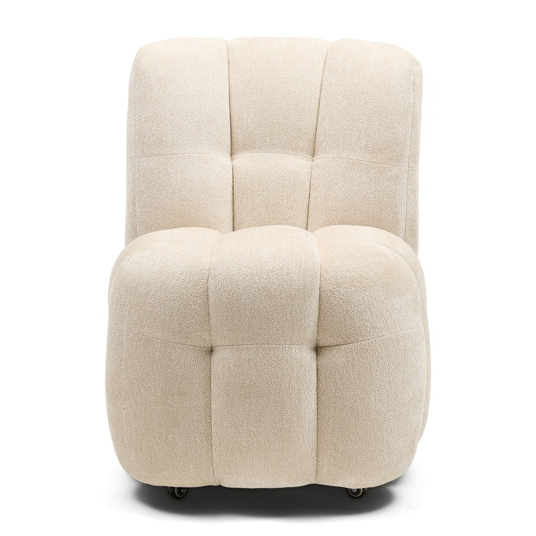 Rivièra Maison Davos Eetkamerstoel w/wheels,Soft Weave Off White
