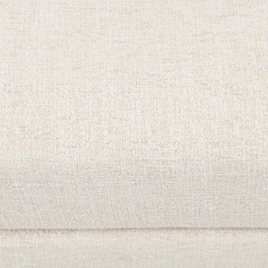 Avalon Bench; Rich Tweed Antique White