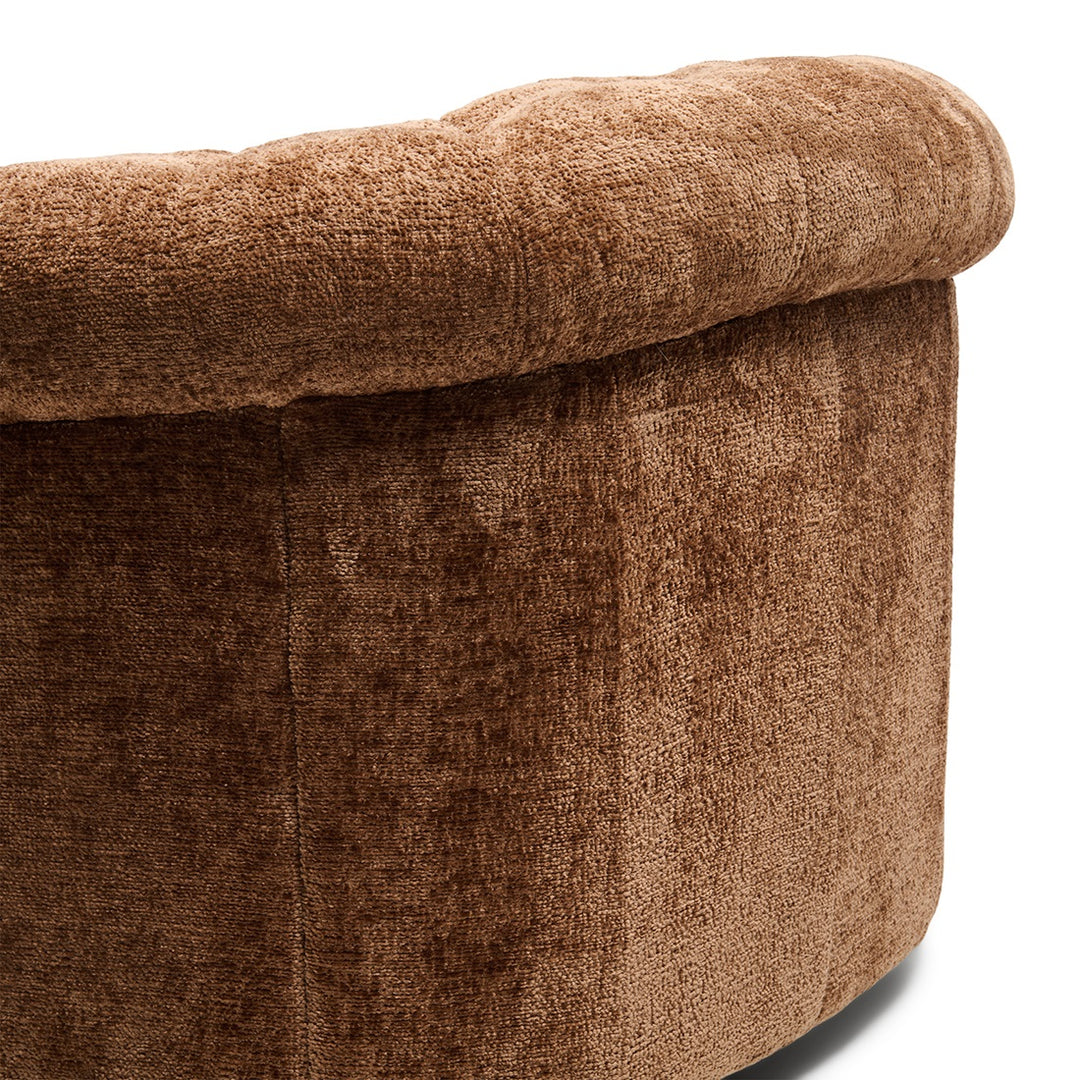 Rivièra Maison Palma Drehsessel Mélange Weave Cognac