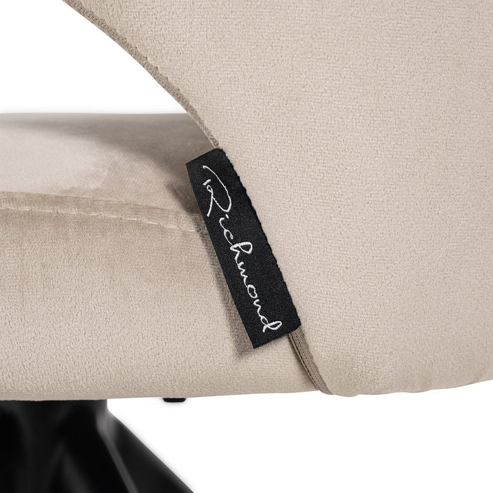 Swivel chair Milly khaki velvet (Quartz Khaki 903)