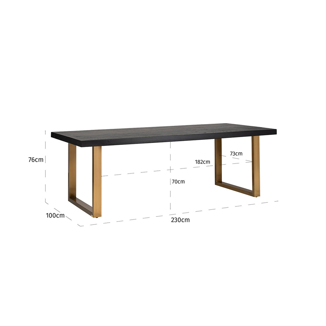 Dining table Watson black top 230