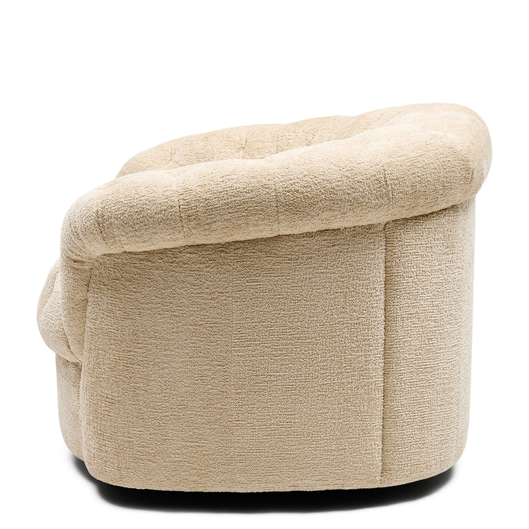 Rivièra Maison Palma Swivel Armchair Mélange Weave Cream