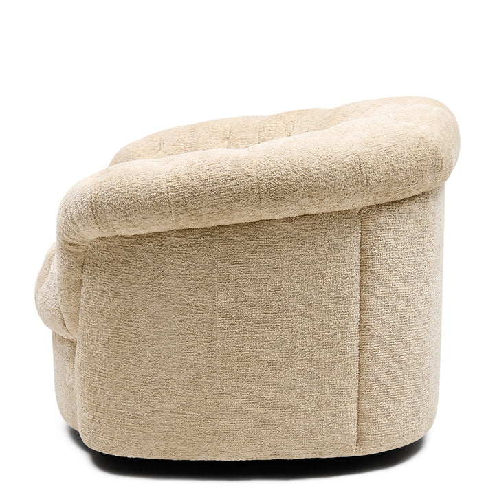 Rivièra Maison Palma Swivel Armchair Mélange Weave Cream