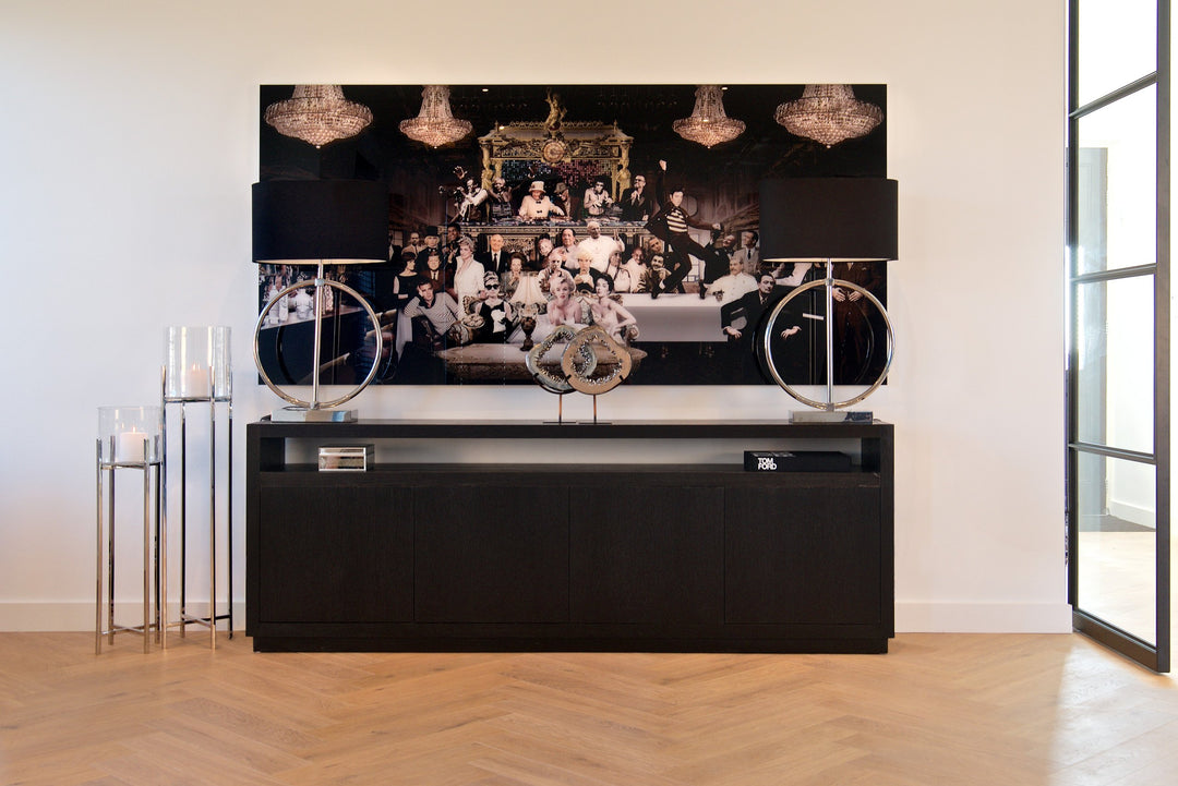 Oakura black sideboard