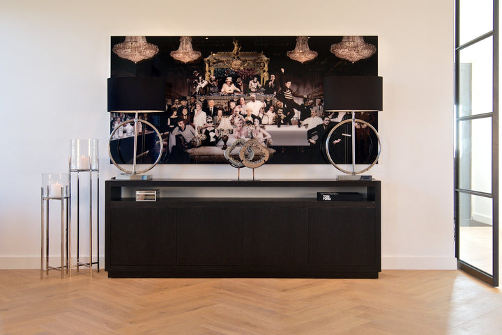 Oakura black sideboard
