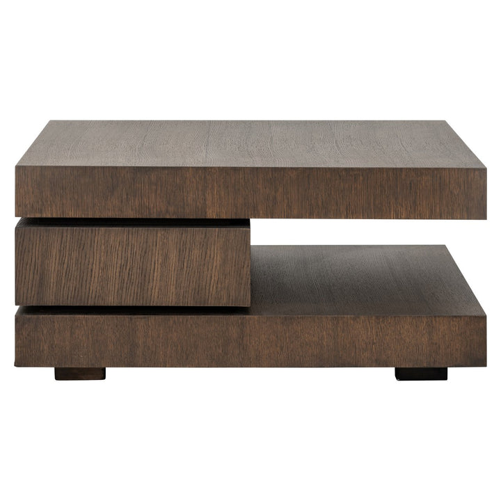 Oakura brown coffee table 90x90