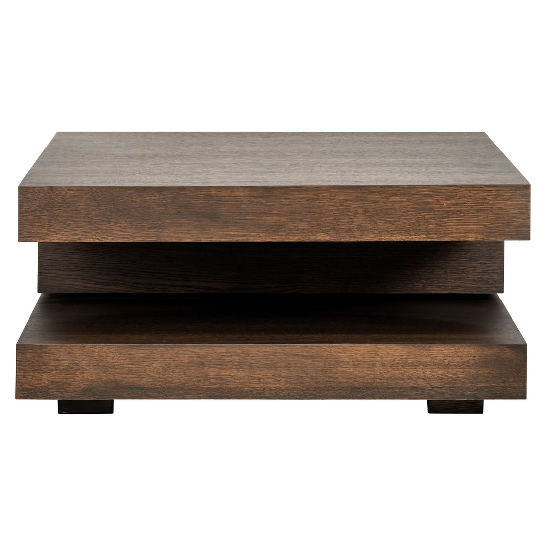 Oakura brown coffee table 90x90