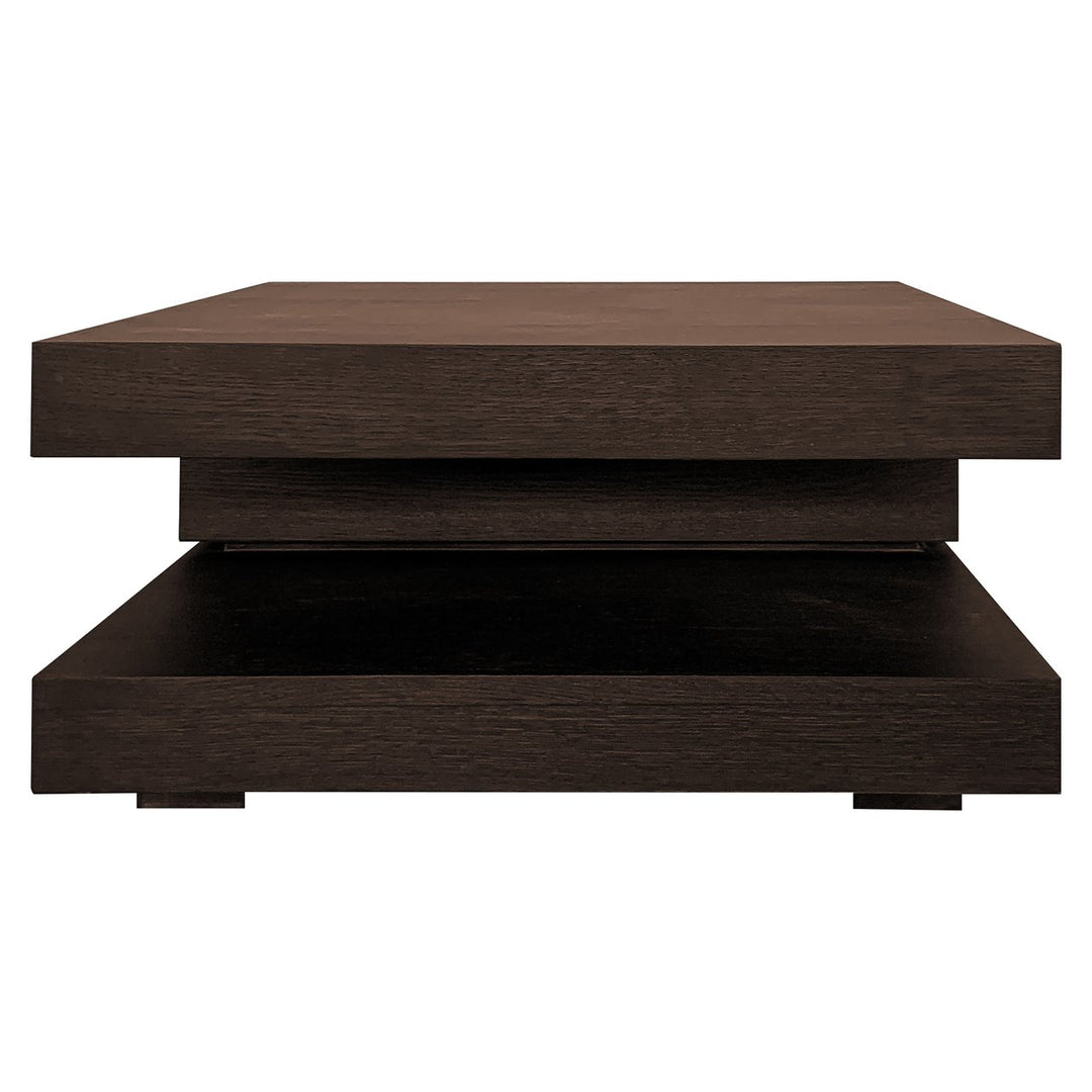 Oakura brown coffee table 90x90