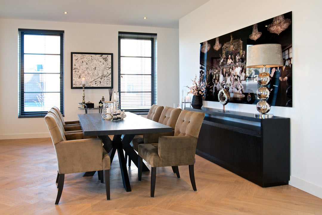 Oakura black sideboard