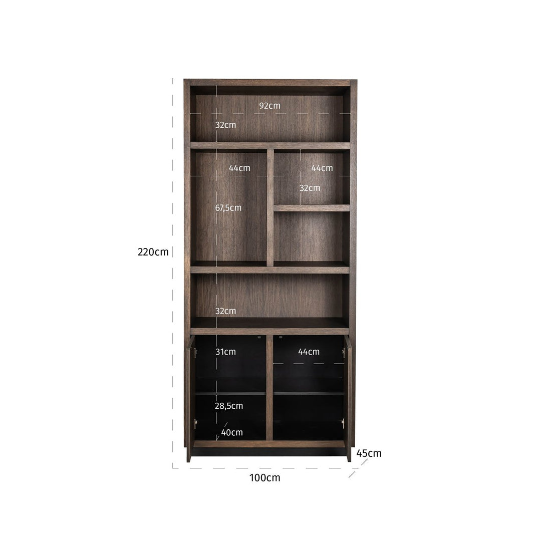 Wall cabinet Oakura brown