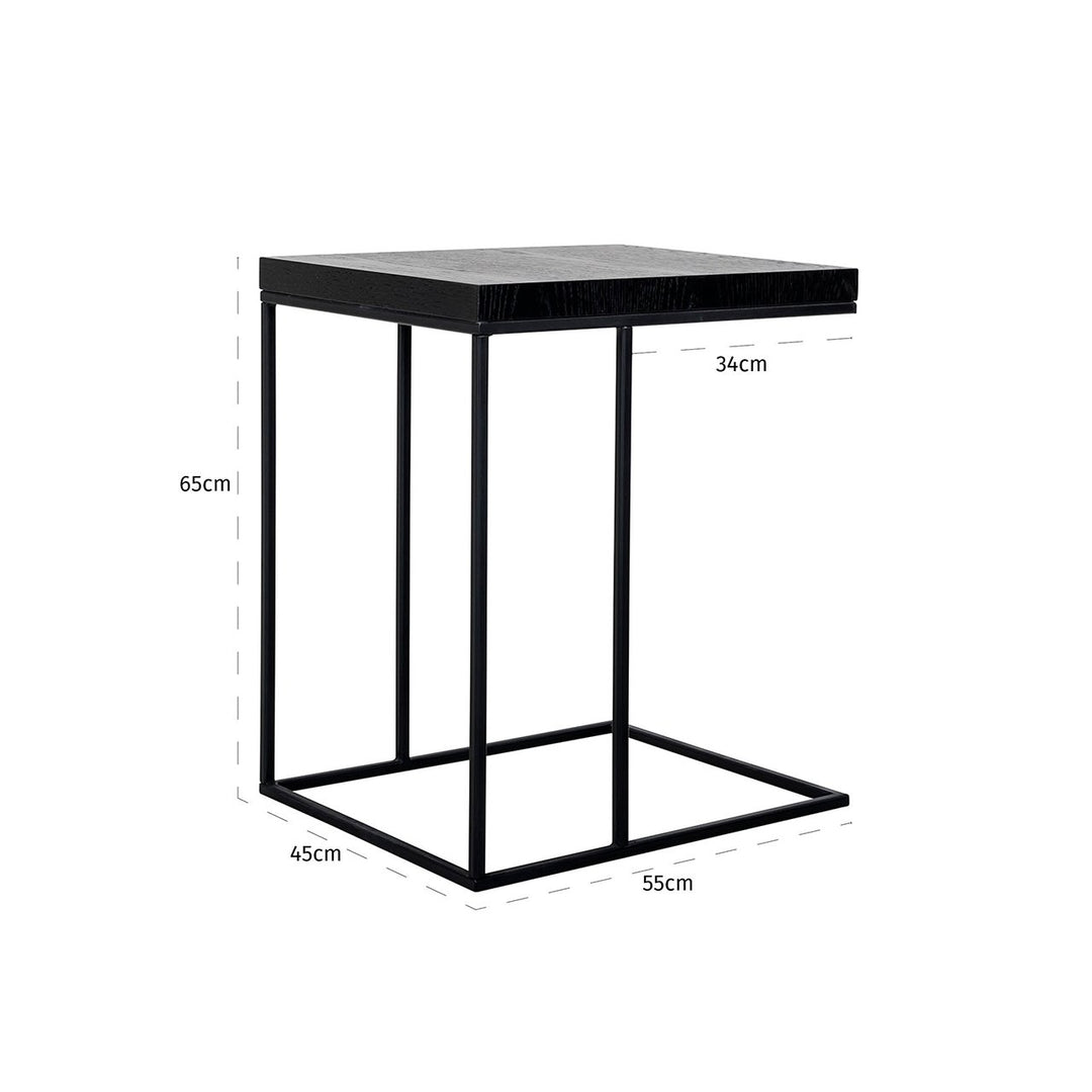 Sofatisch Oakura schwarz