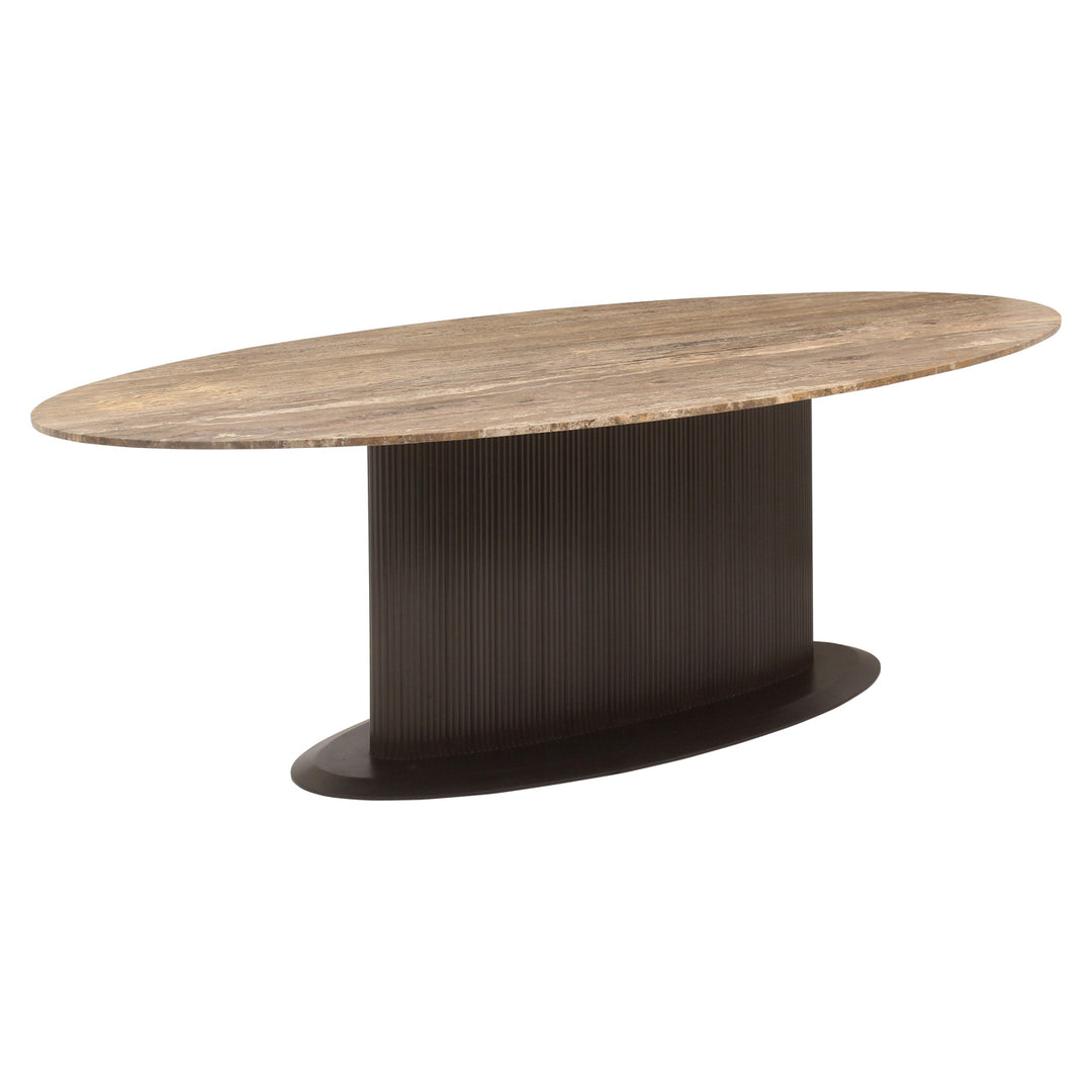 Richmond Eettafel Russo Travertine Bruin Ovaal 235cm