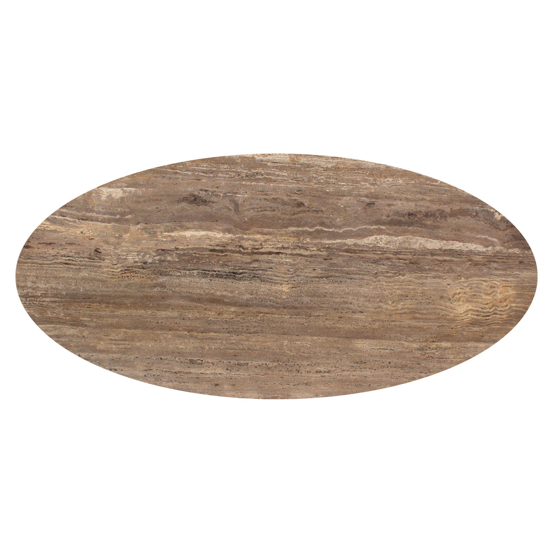 Richmond Eettafel Russo Travertine Bruin Ovaal 235cm