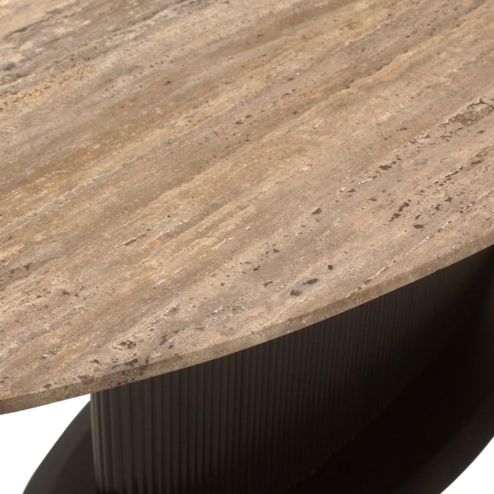 Richmond Eettafel Russo Travertine Bruin Ovaal 235cm