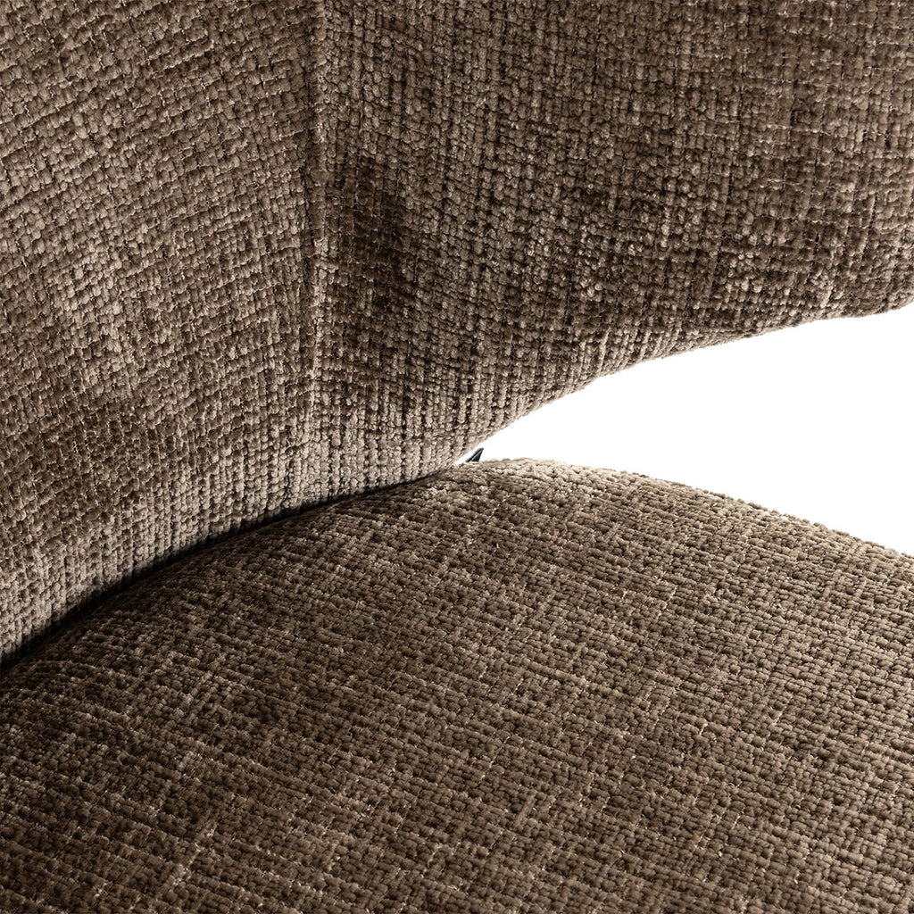 Stoel Xandra steen chenille brandvertragend (Niagara 104 Stone Chenille)