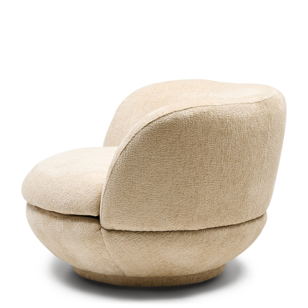 Rivièra Maison Credo Swivel Club Chair Mélange Weave Cream