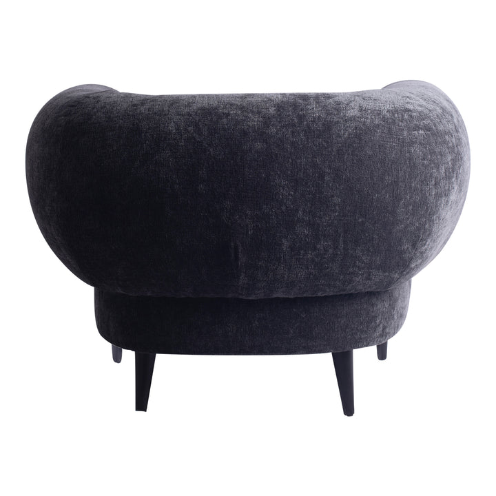 PTMD Elefan Anthracite Fauteuil Round Armrest