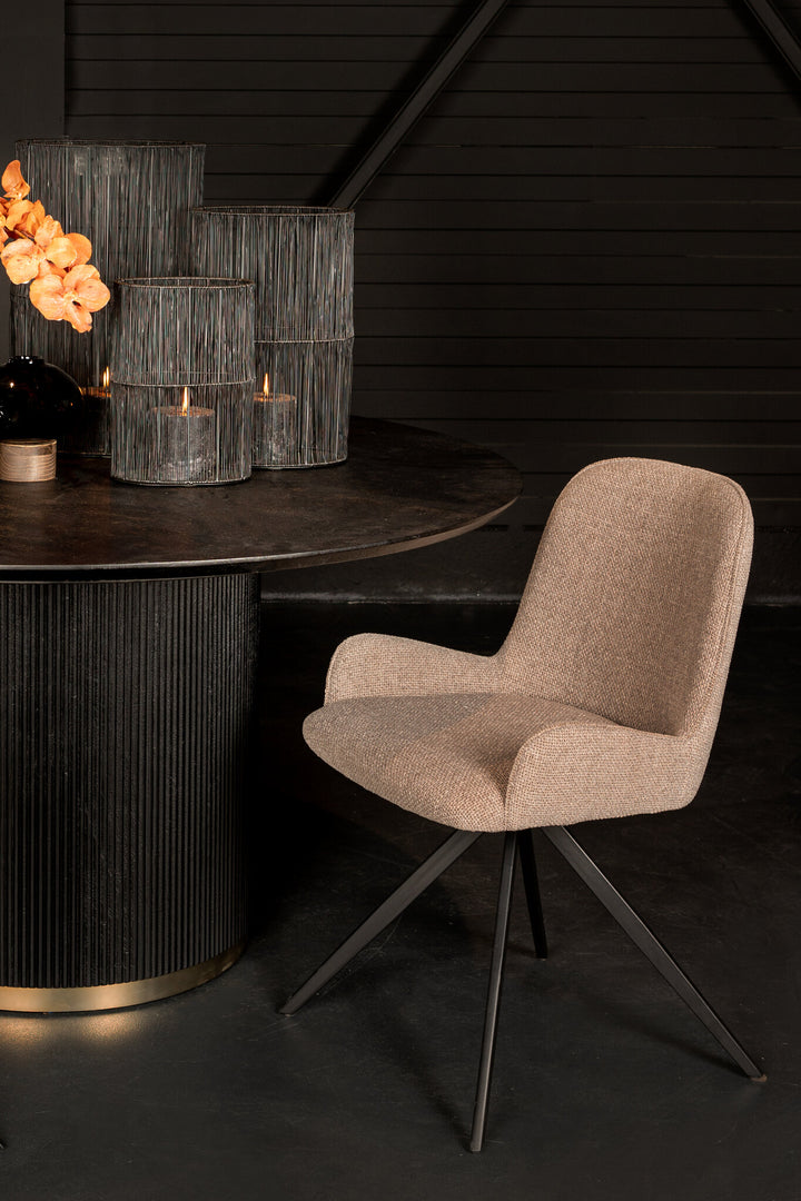 Leander cream dining chair