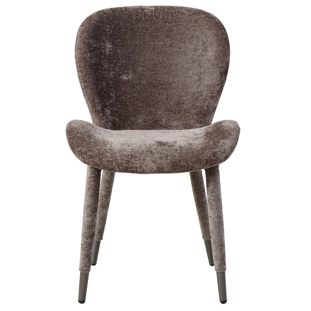 Thor Mocca dining chair Aphrodite fabric leg