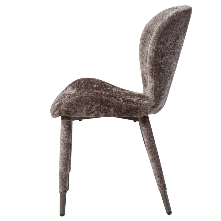 Thor Mocca dining chair Aphrodite fabric leg