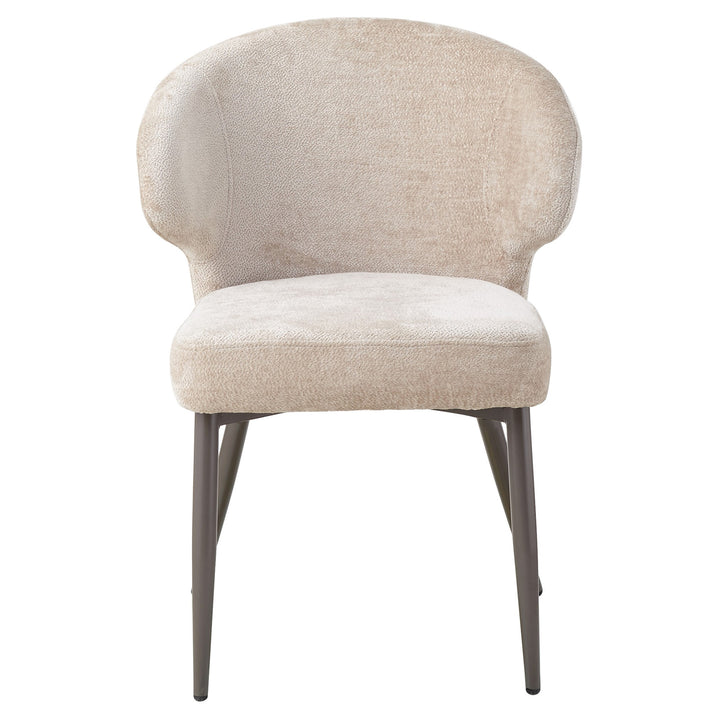 Ares beige dining chair Aphrodite 3 loam-coloured base