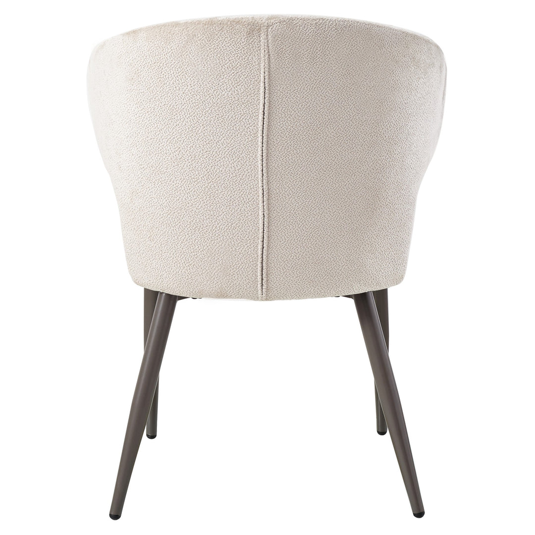 Ares beige dining chair Aphrodite 3 loam-coloured base