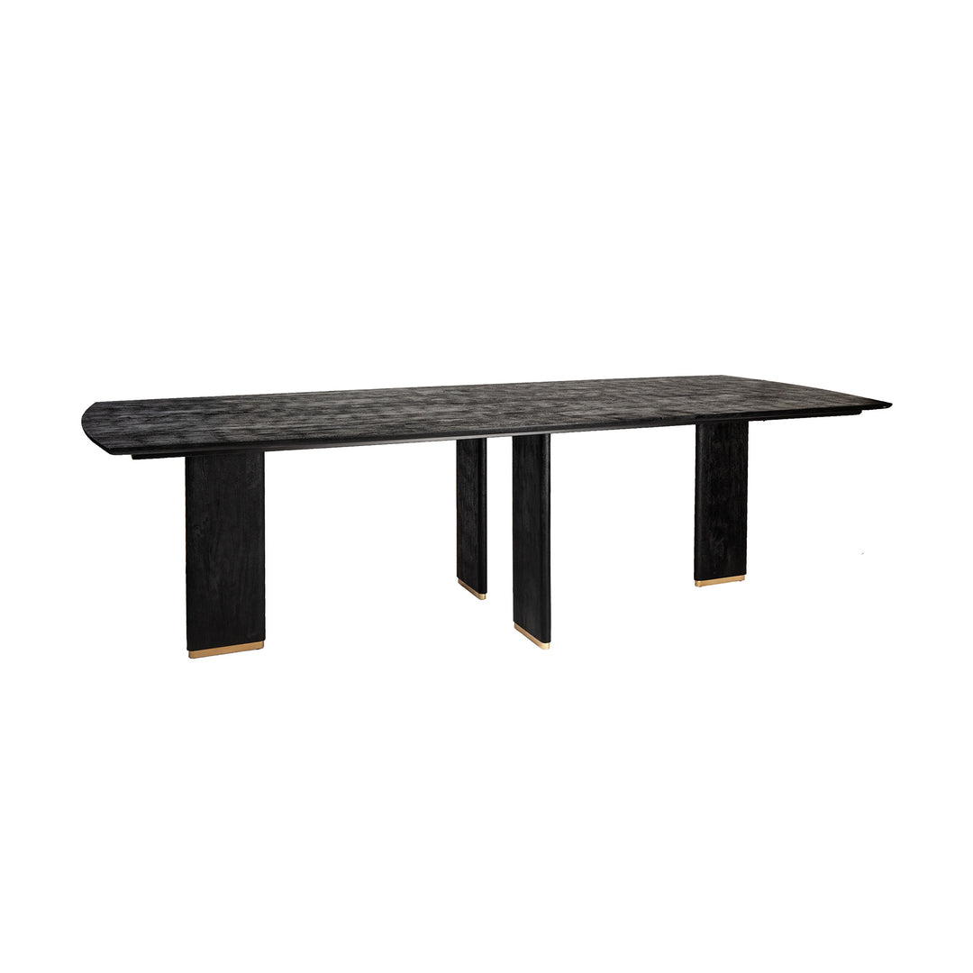 PTMD Liber Eettafel Zwart Mangohout 240cm