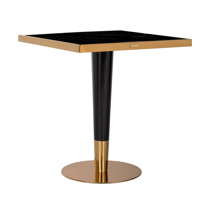 Bistrotisch Can Roca schwarz/gold 70x70
