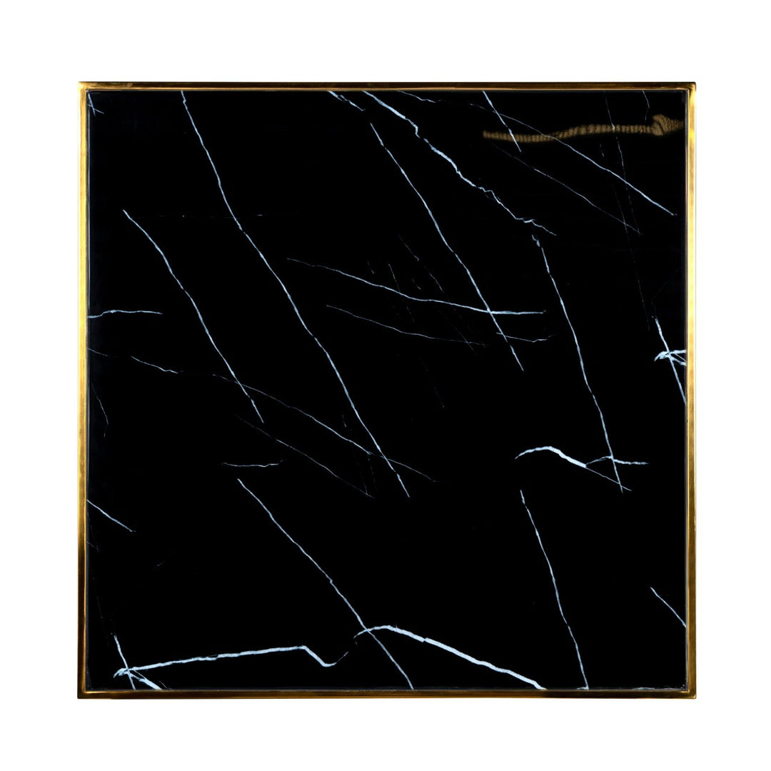 Bistrotisch Can Roca schwarz/gold 70x70